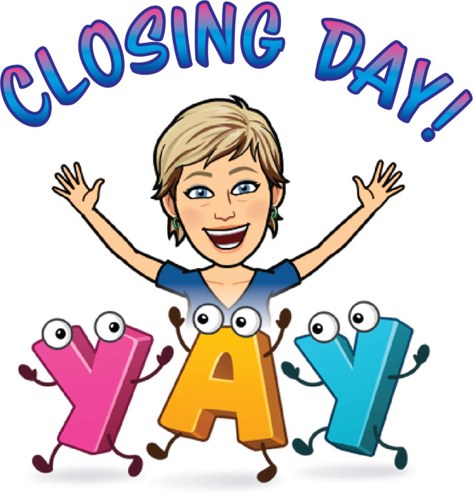 Closing day with My Agent Connie La Barge Thomas Realtor Bitmoji